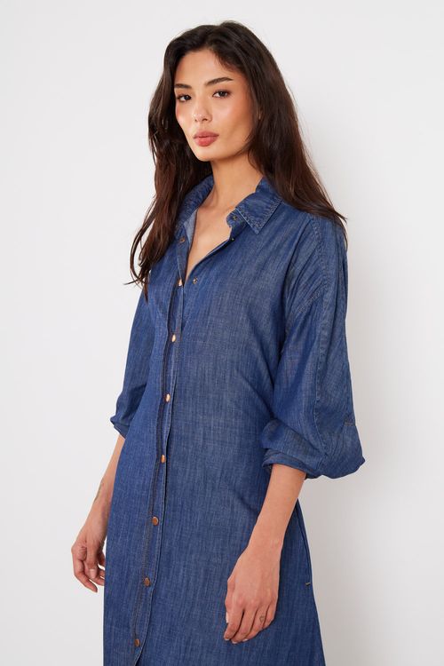 Vestido Jeans Chemise - Jeans