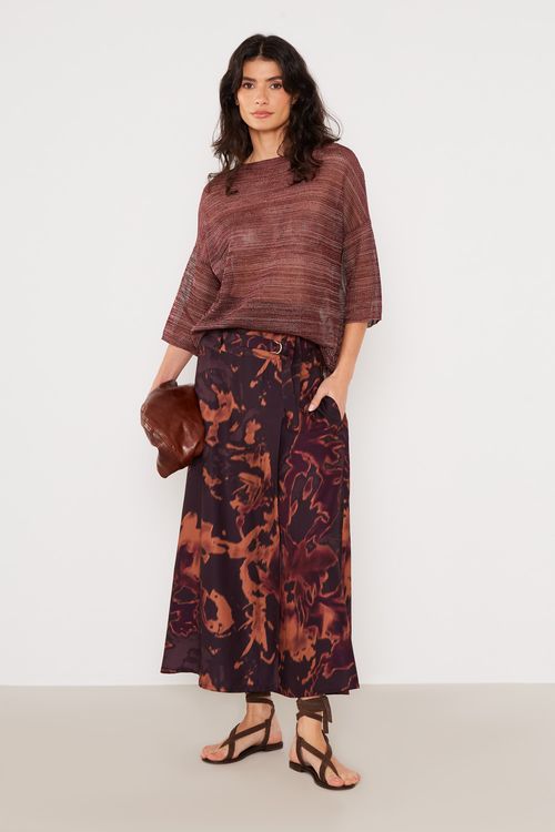 Blusa Tricot Telinha - Vermelho