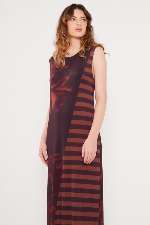 Vestido Tule Silk Moka - Preto