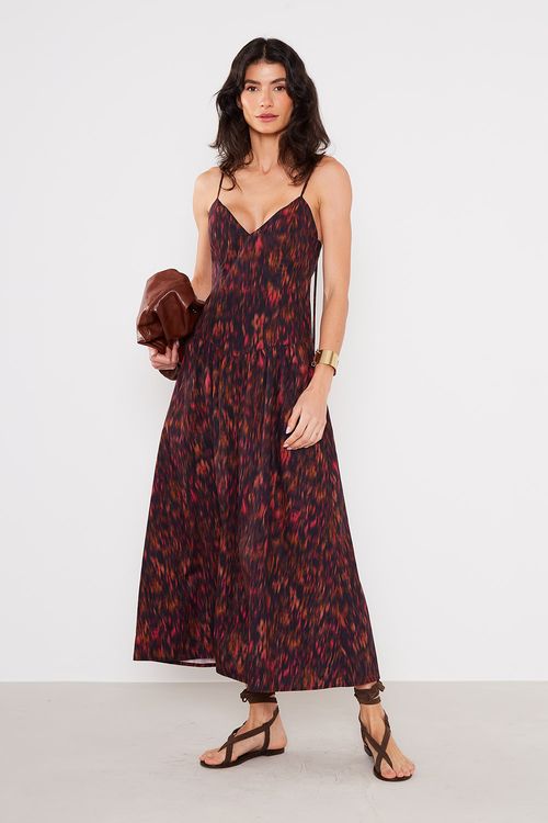 Vestido Midi Estampa Brie - Est Brie