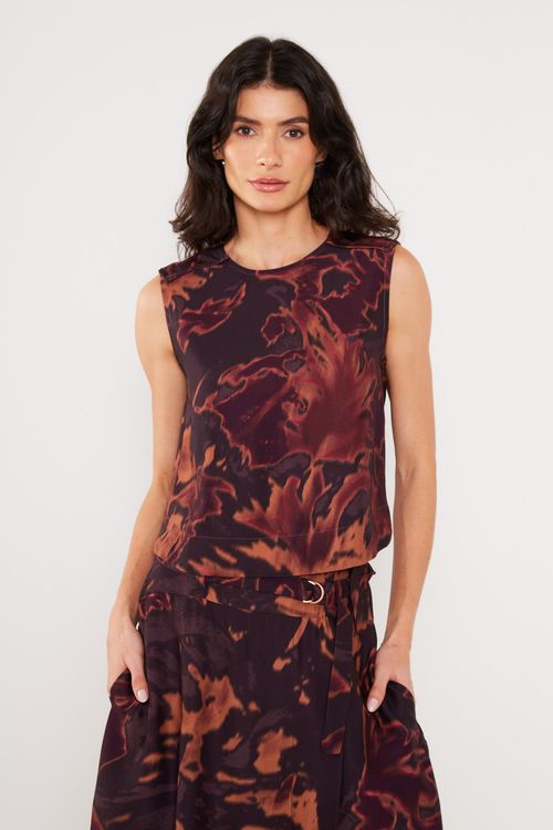 Blusa Estampa Moka - Est Moka