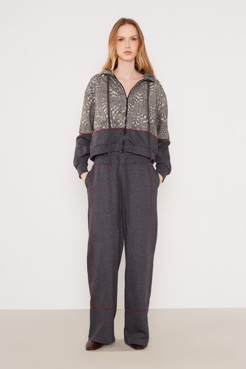 Jaqueta Malha Estampa Alada Black - Est Alada