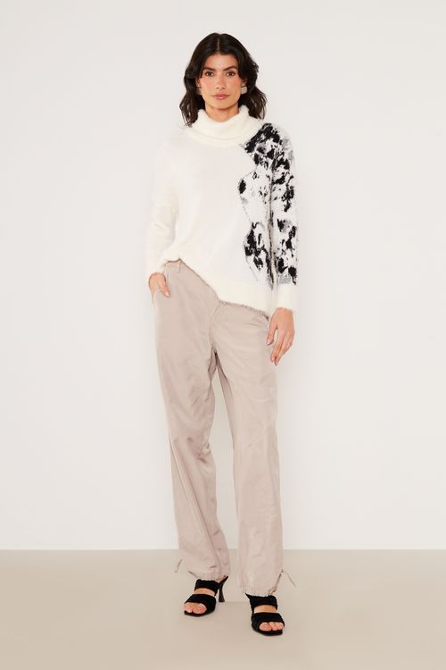 Pull Tricot Jacquard - Off White