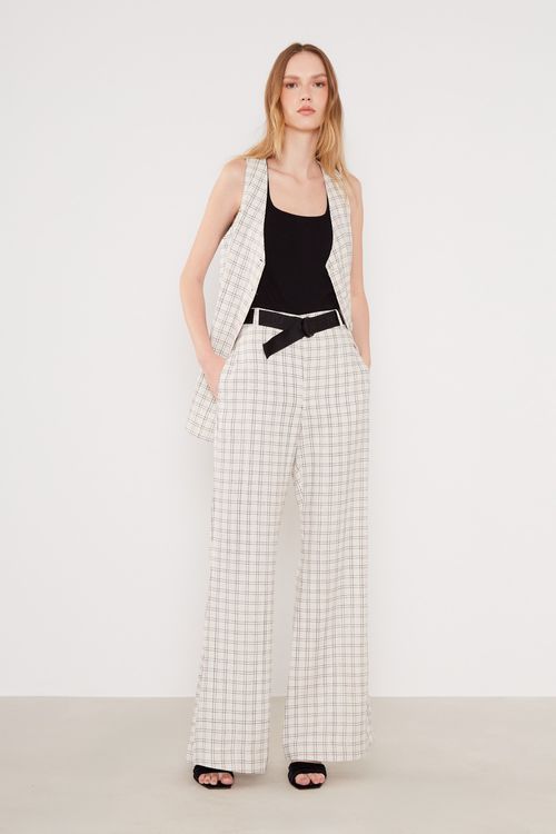 Calça Alfaiataria Xadrez - Xadrez
