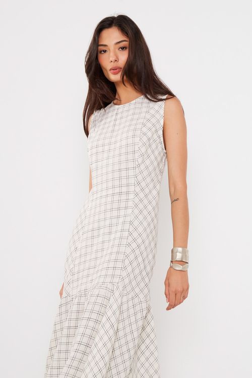 Vestido Alfaiataria Xadrez - Xadrez