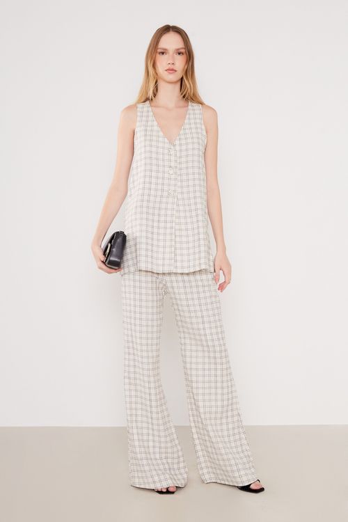 Blusa Alfaiataria Xadrez - Xadrez