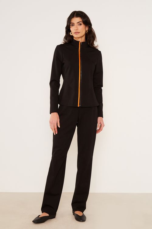 Jaqueta Malha Slim - Preto