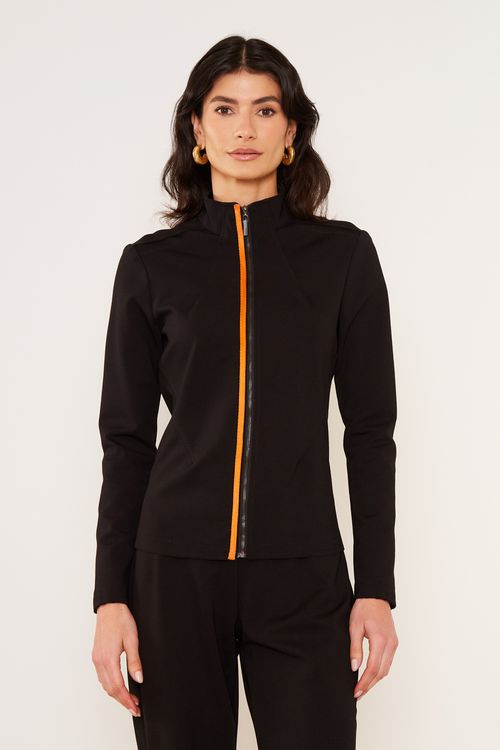 Jaqueta Malha Slim - Preto