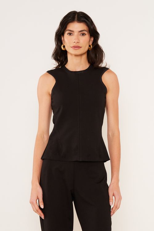 Blusa Malha Slim - Preto