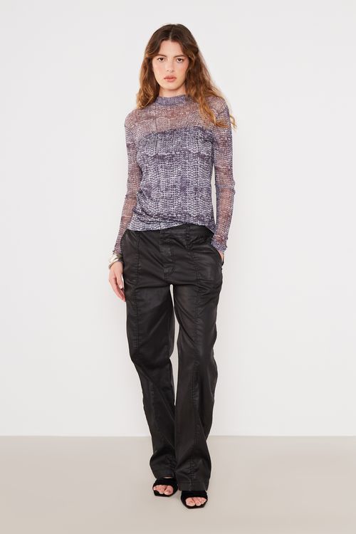 Blusa Tule Estampa Silver - Est Silver