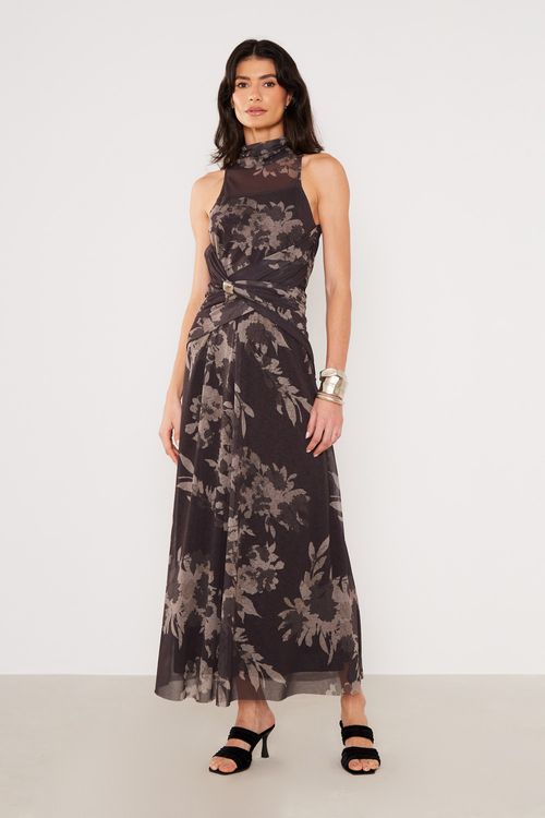 Vestido Malha Metal Estampa Evy - Est Evy