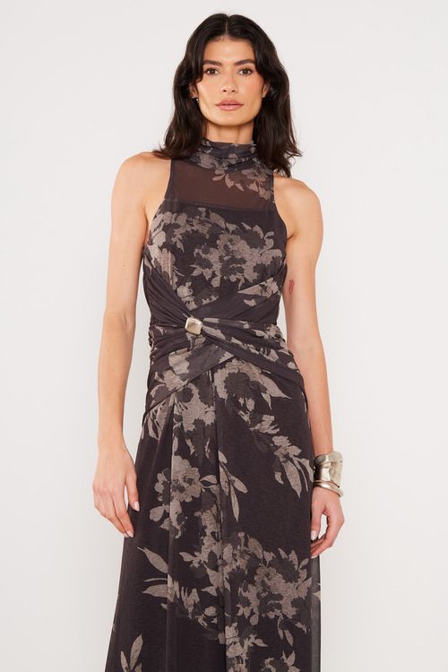 Vestido Malha Metal Estampa Evy - Est Evy