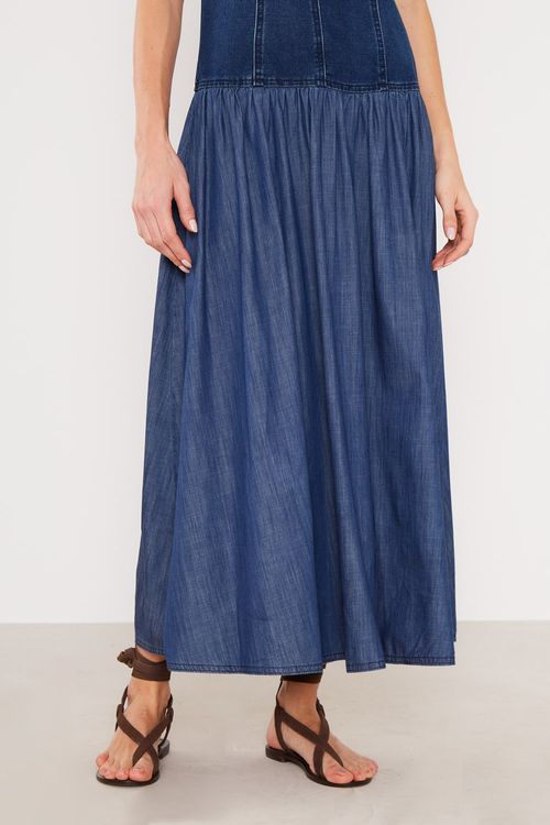 Vestido Jeans Moletom - Jeans