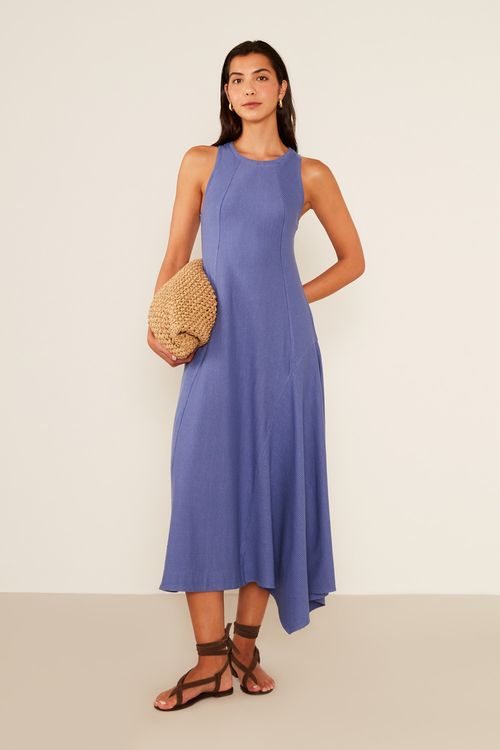Vestido Malha Positano - Azul Royal