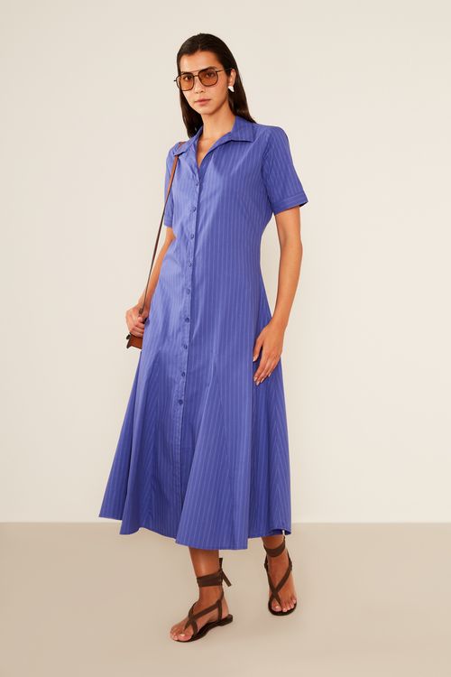 Vestido Listrado Casual - Listrado