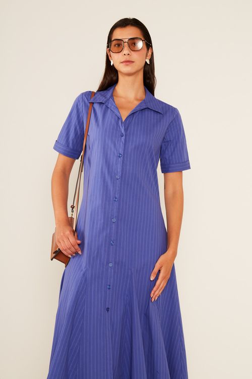 Vestido Listrado Casual - Listrado