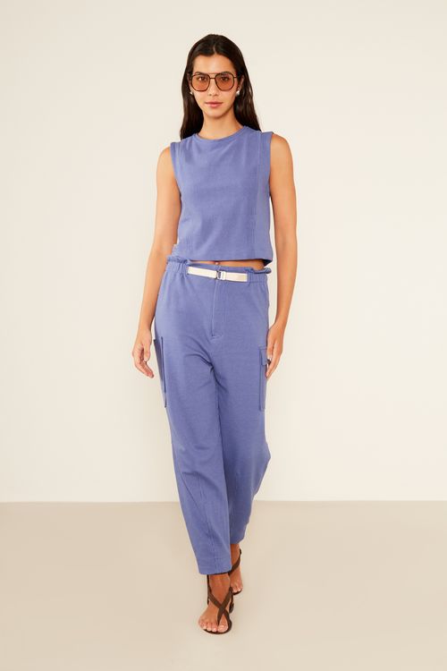 Calça Malha Positano - Azul Royal