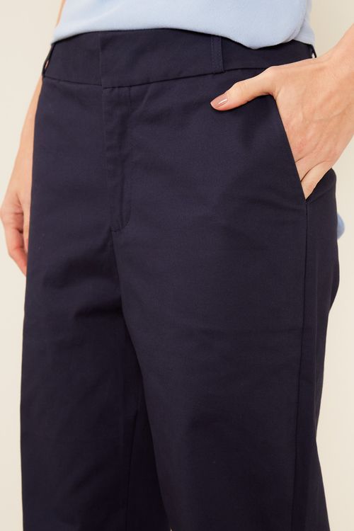 Calça Sarja Bolso Faca - Azul Oceano