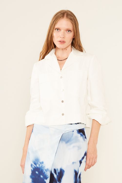 Jaqueta Casual Aviator - Off White