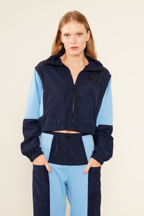 Jaqueta Malha Texture Duo - Bicolor