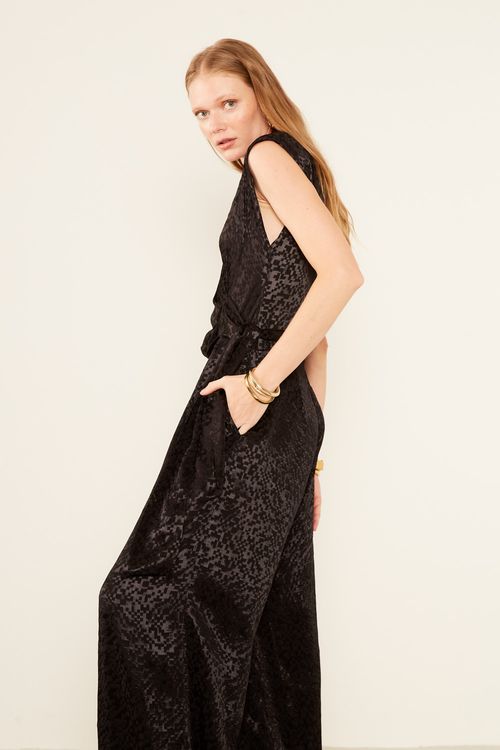 Macacão Jacquard Play - Preto