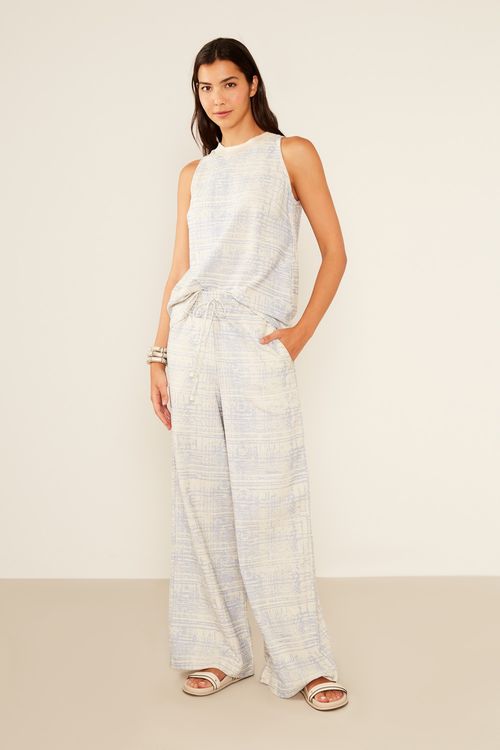 Calça Estampa Xadrez Blue - Est Xadrez Blue