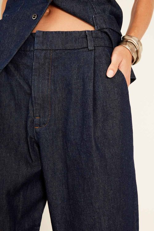 Calça Jeans Alfaiataria Pences - Jeans