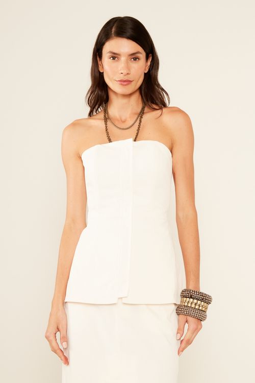 Blusa Alfaiataria Estruturada - Off White