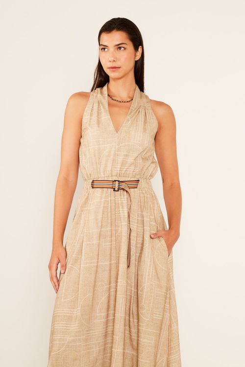 Vestido Malha Estampa Nova Anna - Est Nova Anna