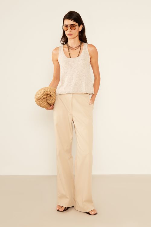Regata Tricot Flame - Bege Areia