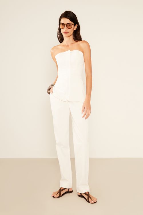 Calça Alfaiataria Passante - Off White