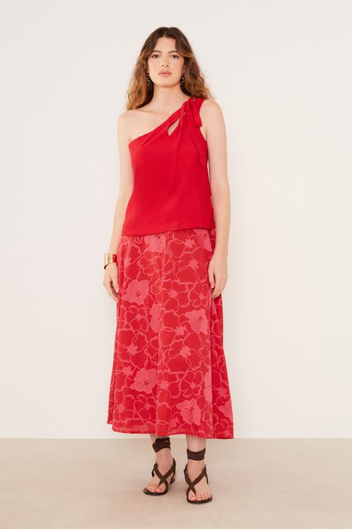 Blusa Alfaiataria Amarração - Vermelho Delfos