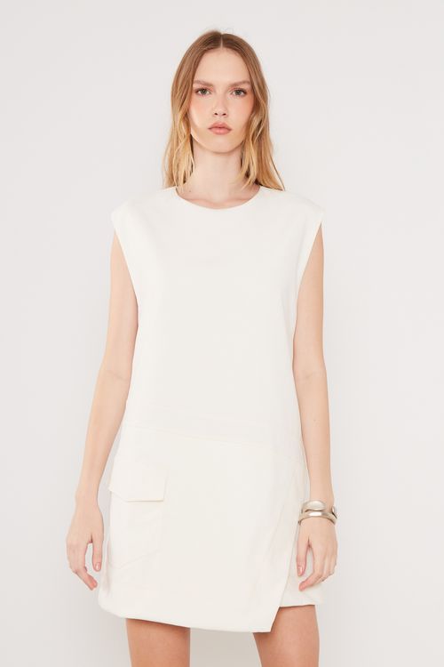 Vestido Casual Transpasse - Off White