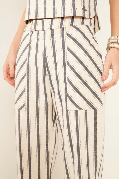 Calça Casual Listrada - Listrado