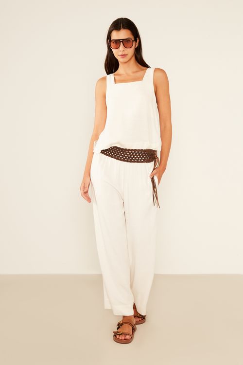 Regata Alça Larga - Cru