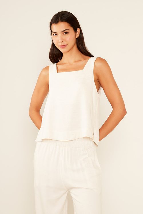 Regata Alça Larga - Cru