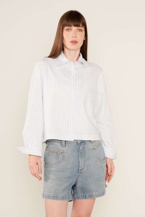 Camisa Casual Listrada Longa - Listrado