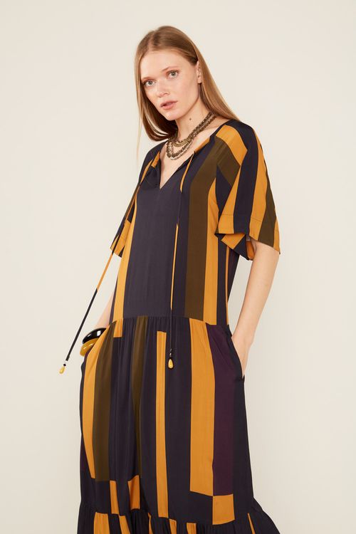 Vestido Manga Estampa Rita - Est Rita