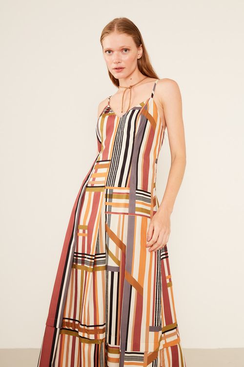 Vestido Midi Estampa Bella - Est Bella