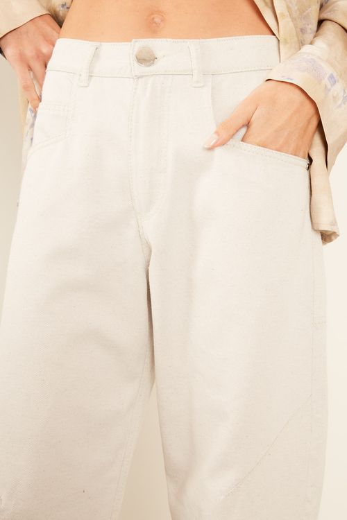 Calça Sarja Pences - Cru