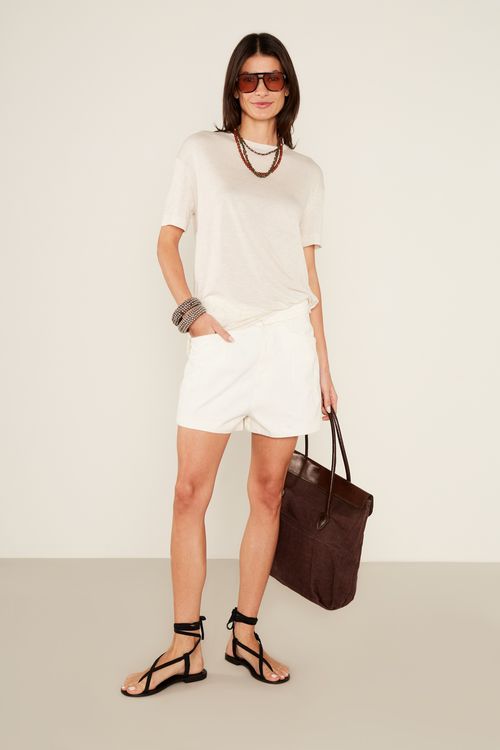 Short Sarja Pences - Off White