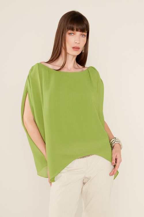 Blusa Ampla Ggt - Verde Menta