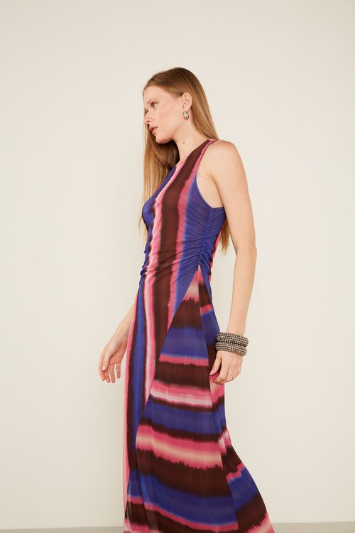 Vestido Tule Estampa Diniz Full - Est Diniz