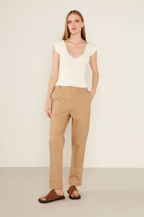 Blusa Tricot Manga Japonesa - Off White