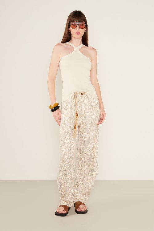 Blusa Tricot Decote Costas - Off White