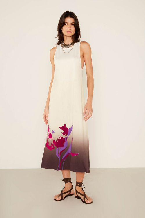 Vestido Malha Silk Bianca - Sand