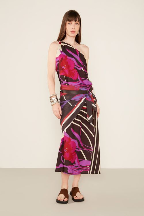 Vestido Ombro Estampa Bianca - Est Bianca