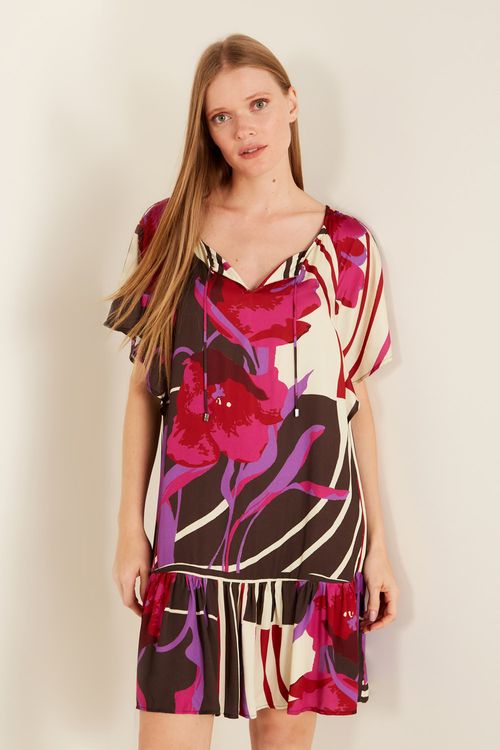 Vestido Curto Estampa Rita - Est Bianca