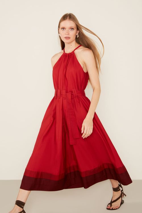 Vestido Midi Estampa Scarlet - Est Scarlet