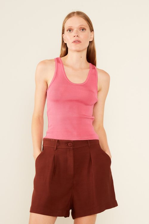 Regata Rayon Básica - Rosa Dalia